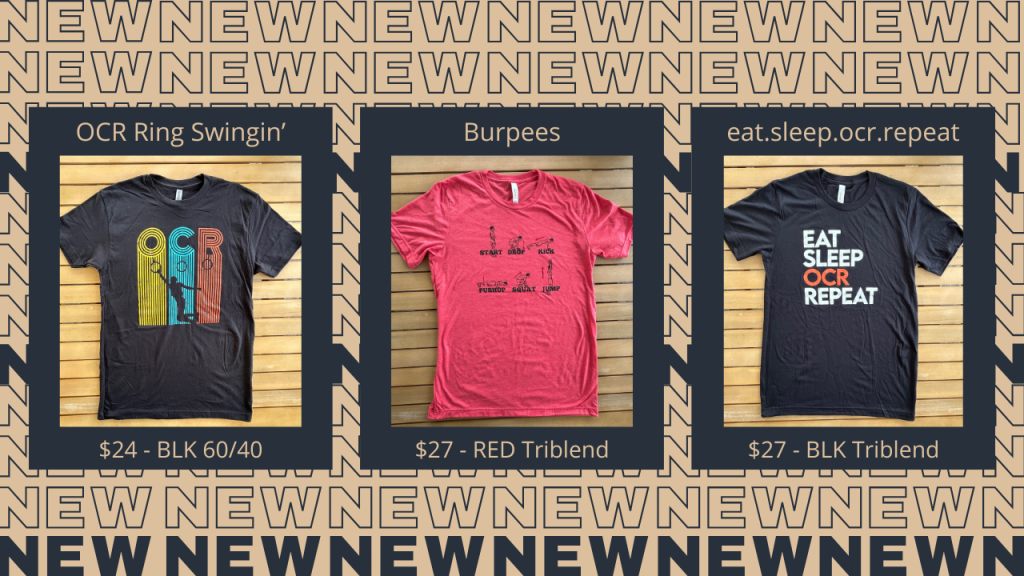 OCR Shirts t-shirt merch burpees rings eat sleep